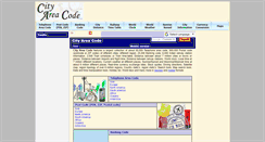 Desktop Screenshot of cityareacode.com